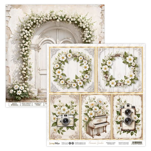 ScrapBoys - Romantic Garden - 12x12 - Paper Pack