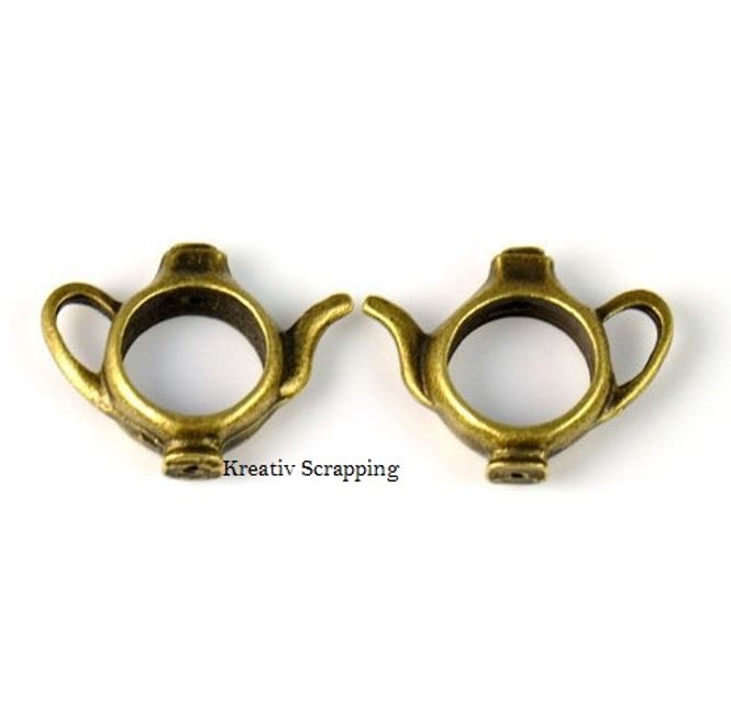 Hovedbilde Charms - Tekanne / Magisk lampe - Bronse - 5stk