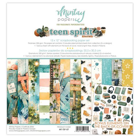 Hovedbilde Mintay - TSP - 12x12 Paper Pack -  Teen spirit