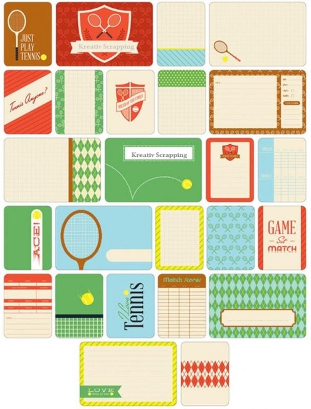 Project Life - Themed Cards 40 - 380247 - TENNIS
