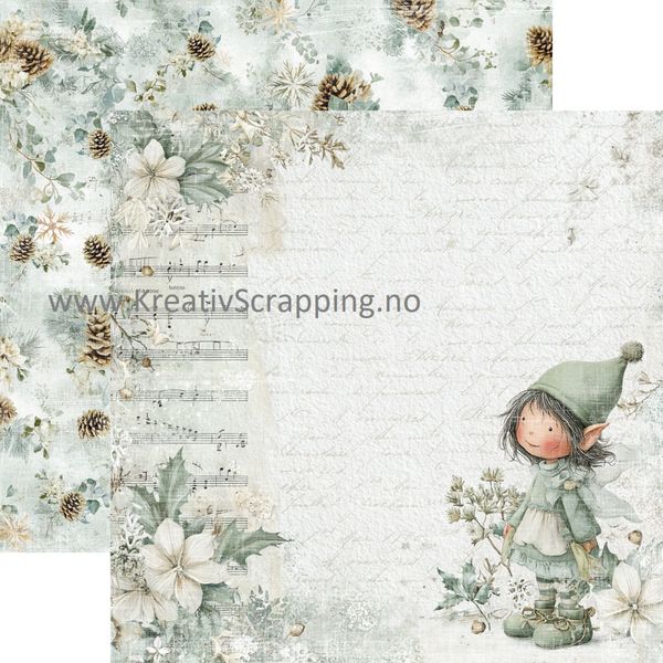 Reprint - 12x12 - RP0721 - Home for Christmas - Elf