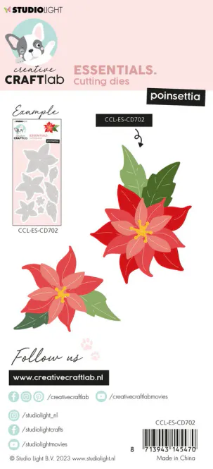 Hovedbilde Studio Light - Dies - CD702 - Craftlab - Poinsettia