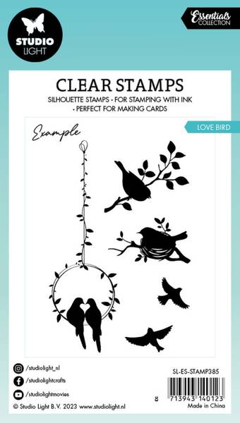  Studio Light - 385 - Essentials Clear Stamps - Love Bird 