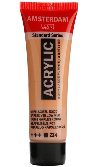 Hovedbilde Amsterdam - Acrylic Standard - 20ml - 224 Naples Yellow Red