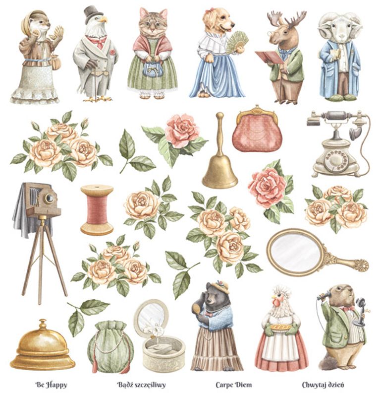 ScrapBoys - Bedtime Tales - 12x12 - BETA-07 - Die Cut Sheet