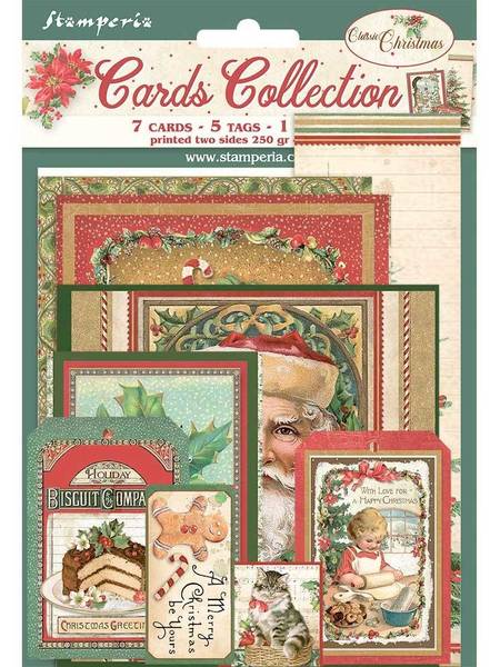 Stamperia - Cards Collection - Classic Christmas