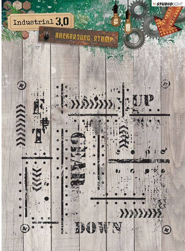 Studiolight - 321 - Stamps - 14x14cm - Industrial 3.0