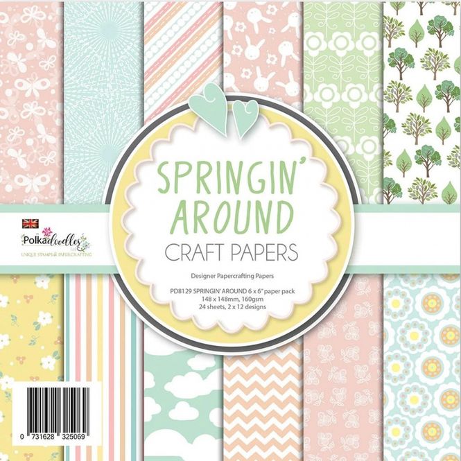Hovedbilde Polkadoodles - 6x6 Paper Pack - Springin' Around
