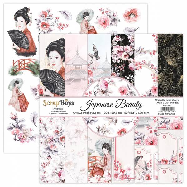 ScrapBoys - Japanese Beauty - 12x12 - Paper Pack