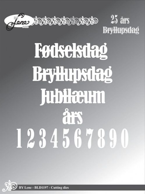 Hovedbilde By Lene - Dies - BLD1197 - Mærkedager