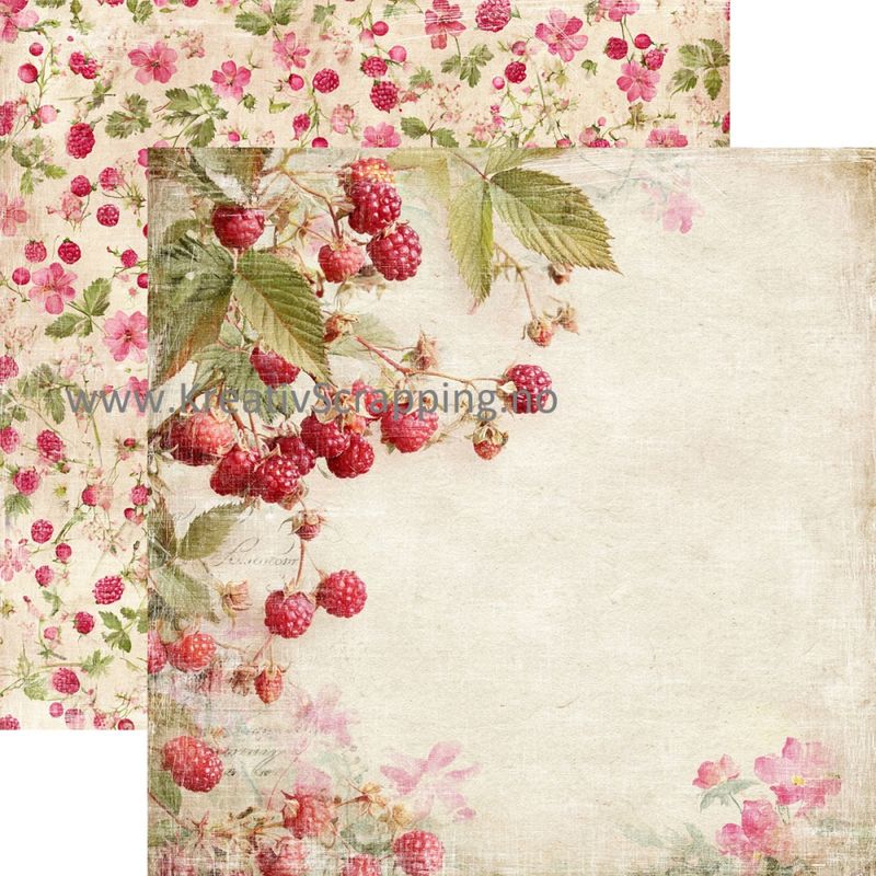 Reprint - 12x12 - RP0752 - Summer Garden - Raspberries