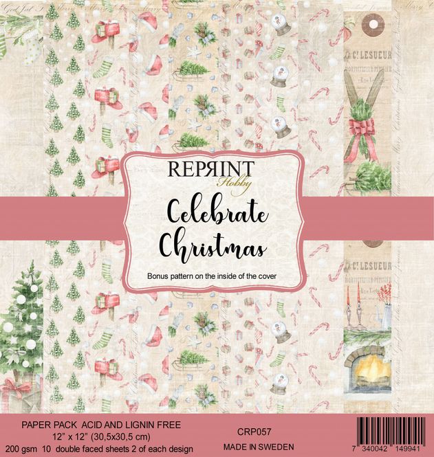 Hovedbilde Reprint - 12x12 - CRP057 - Celebrate Christmas Paper Pack