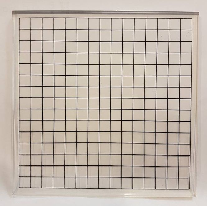 Hovedbilde Kort & Godt - Akrylkloss m/ruter - XXXL - 16x16cm 