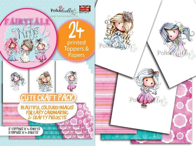 Hovedbilde Polkadoodles - A6 Topper Craft Pack - Winnie & Friends Fairytale