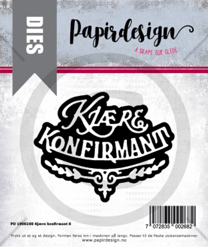 Papirdesign Dies PD1900268 - Kjære konfirmant 6