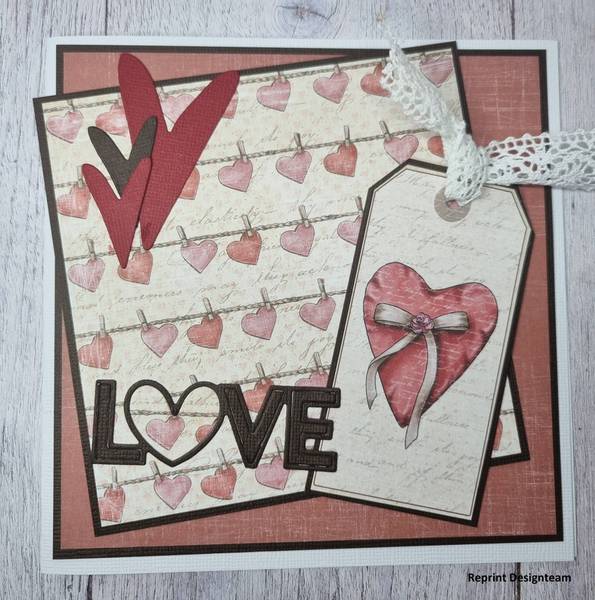 Reprint - 12x12 - CRP063 -  Hearts Paper Pack