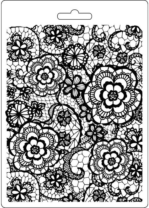 Hovedbilde Stamperia - Soft Mould - A5 - 547 - Flowered Texture