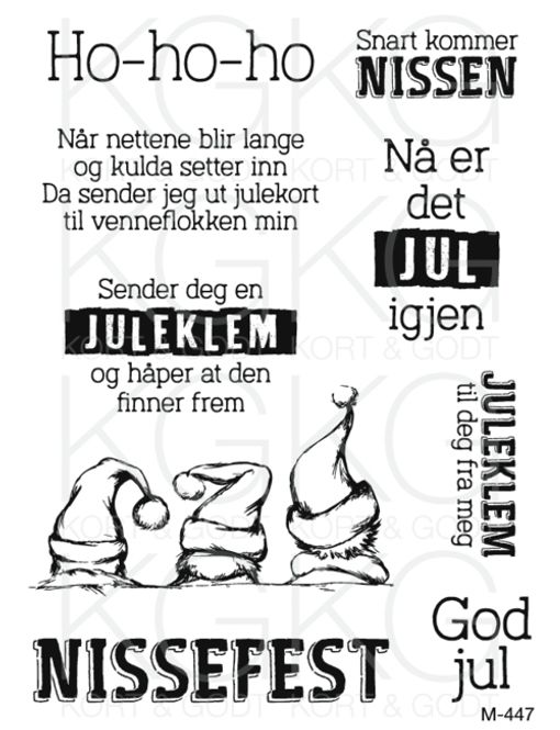Hovedbilde Kort & Godt - M-447 - Snart kommer nissen