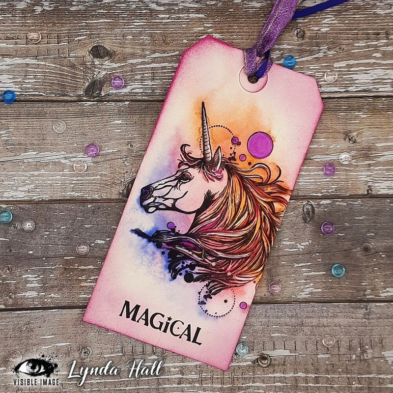 Visible Image - A6 Clear Stamp - Magical Unicorn