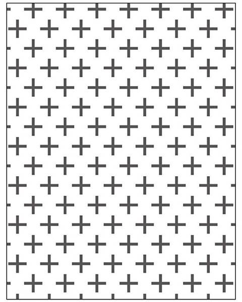 Creotime - Embossing folder - 11770 - Kors 