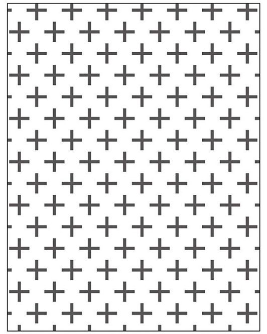 Hovedbilde Creotime - Embossing folder - 11770 - Kors 