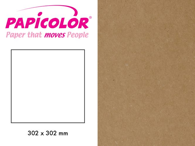 Hovedbilde Papicolor - Kartong - 12x12 - 323 - Recycled Kraft - Brown -10pk