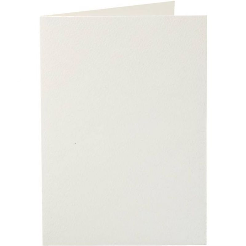Happy Moments - Kort 10,5x15 cm - 220g - Råhvit - 10 stk