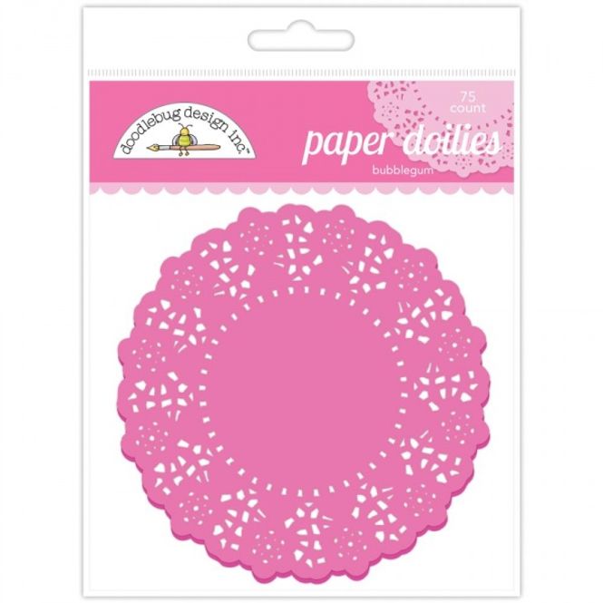 Hovedbilde Doodlebug Design - 4452 - Paper Doilies - Bubblegum - 75 stk