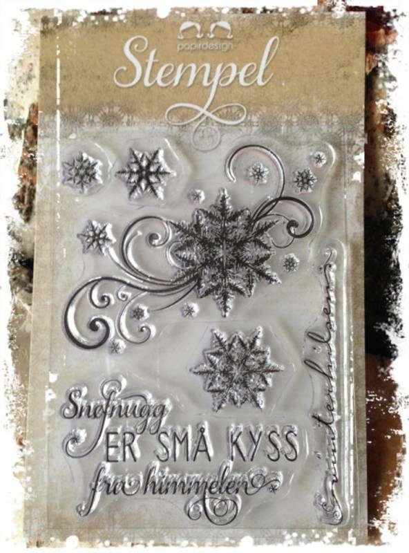 Papirdesign - Stempel - PD14949 - Snøfnugg