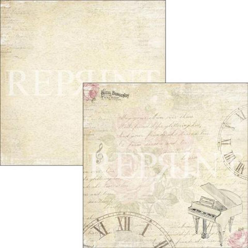 Reprint - 12x12 - RP0317 - Music & Roses - Time to Play
