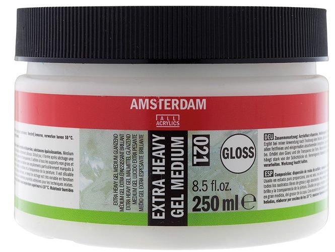 Hovedbilde Amsterdam - 021 - Extra Heavy Gel Medium - Glossy 250ml