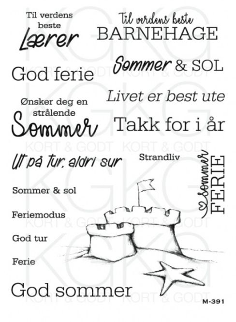 Hovedbilde Kort & Godt - M-391 - Ferie