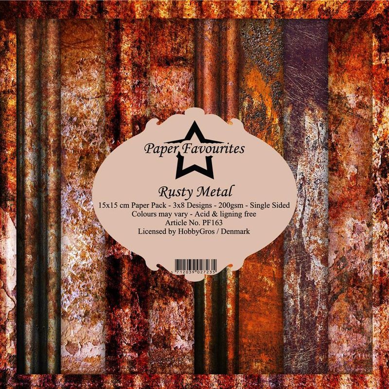 Paper Favourites - 6x6 Paper Pad - PF163 - Rusty Metal