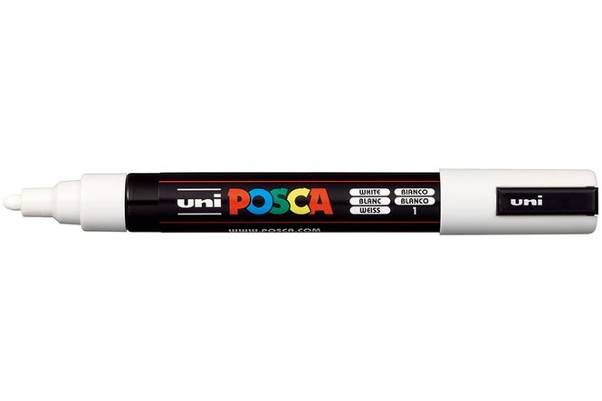 Hovedbilde Uni POSCA - PC-5M - Medium 1,8-2,5mm - 1 - White