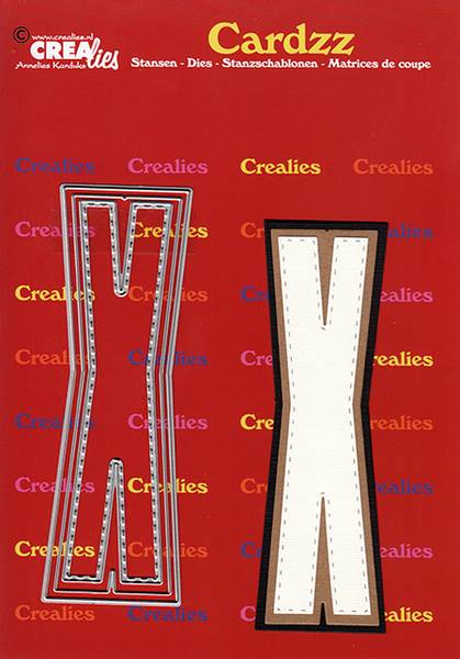 Crealies - Dies - Cardzz 424 - Letter X