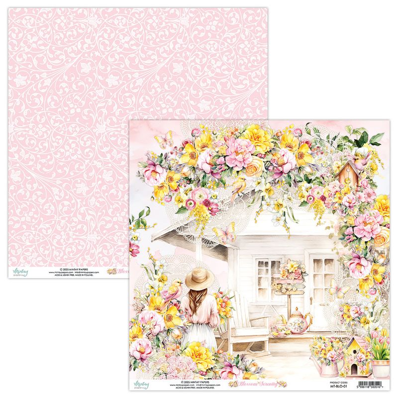 Mintay - BLO - 8x8 Paper Pad - Blossom Serenity