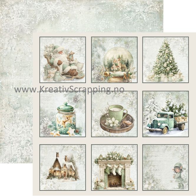 Hovedbilde Reprint - 12x12 - RP0724 - Home for Christmas - Tags