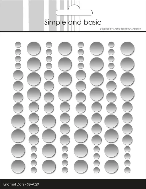 Hovedbilde Simple and Basic - SBA029 - Enamel Dots - Metallic Silver Matte
