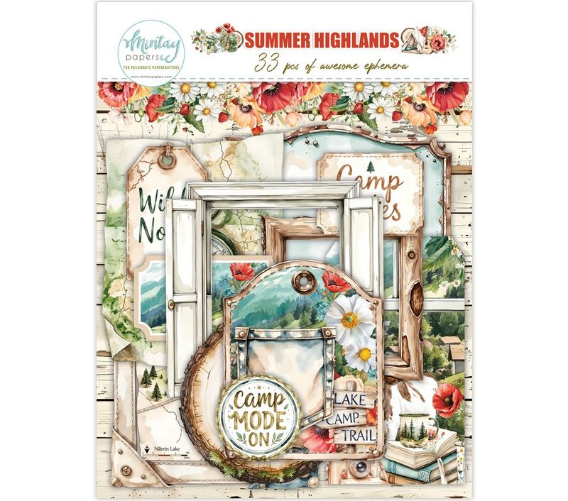 Mintay - SUM - Summer Highlands - Paper Elements - 27 pcs
