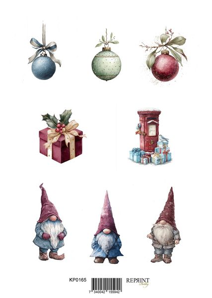 Reprint -  KP0165 - A4 Klippeark - Deck the Halls