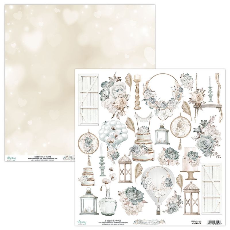 Mintay - PRE - 12x12 - Precious Moment - 09 Die Cut Sheet