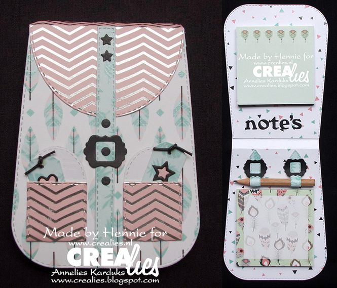 Hovedbilde Crealies - Dies - Cardzz  15 - Backpack (cardsize)