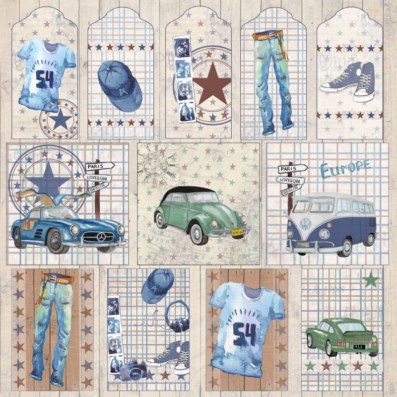 Reprint - 12x12 - RP0413 - You are a Star - Tags
