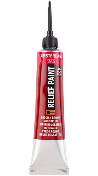 Amsterdam - Relief Paint - 20ml - 422 Reddish Brown
