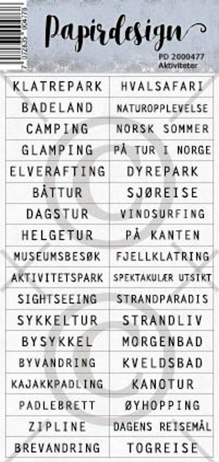 Hovedbilde Papirdesign - Klistremerker - 2000477 - Aktiviteter