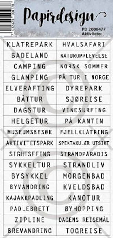 Papirdesign - Klistremerker - 2000477 - Aktiviteter