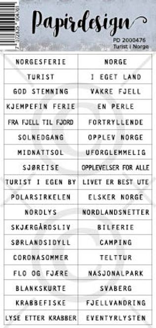 Hovedbilde Papirdesign - Klistremerker - 2000476 - Turist i Norge