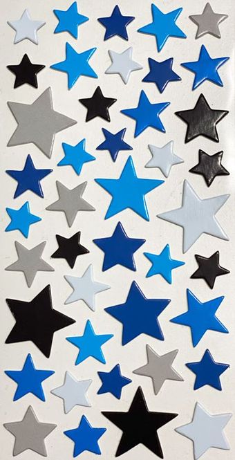 Hovedbilde Papirdesign - Chipboard stickers - 1900320 - Stjerneklistremerker Chipboard