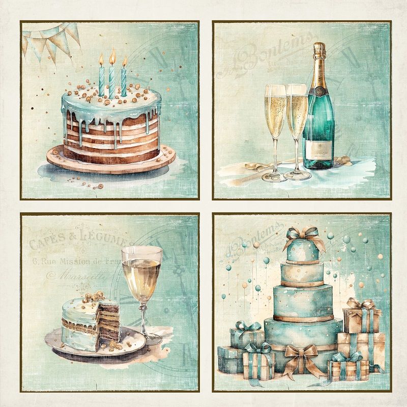 Reprint - 12x12 - RP0613 - Birthday - Cards