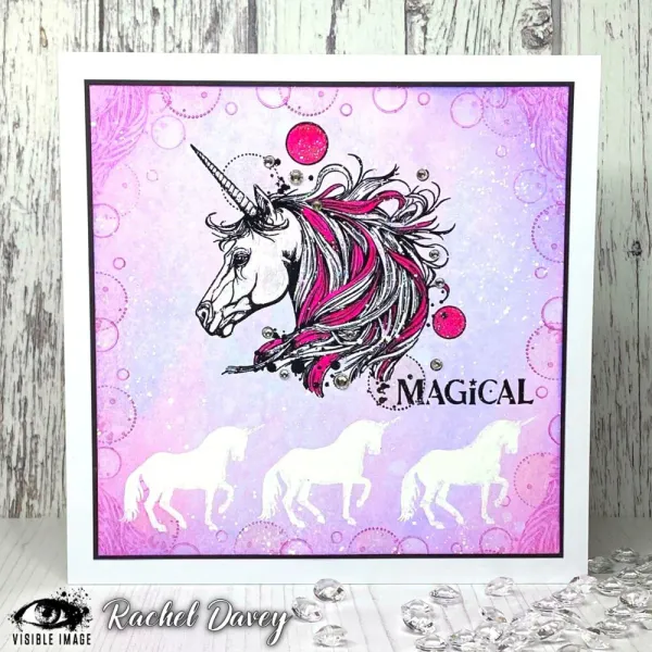 Visible Image - A6 Clear Stamp - Magical Unicorn